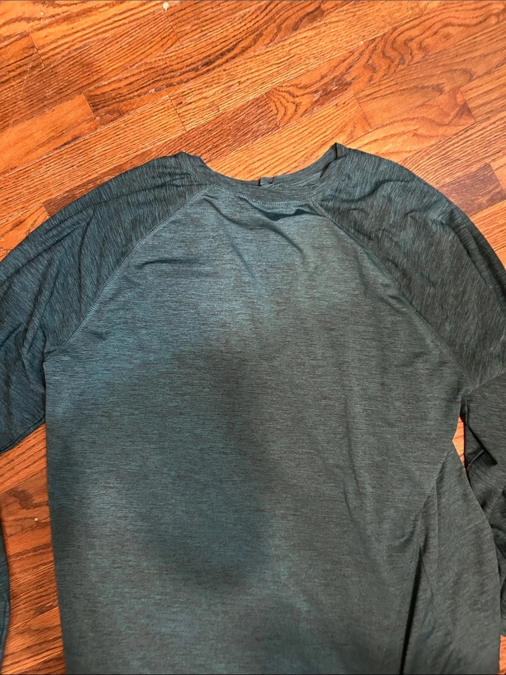 Hurley Men's Long Sleeve Henley in Deep Teal - Picture 9 of 9